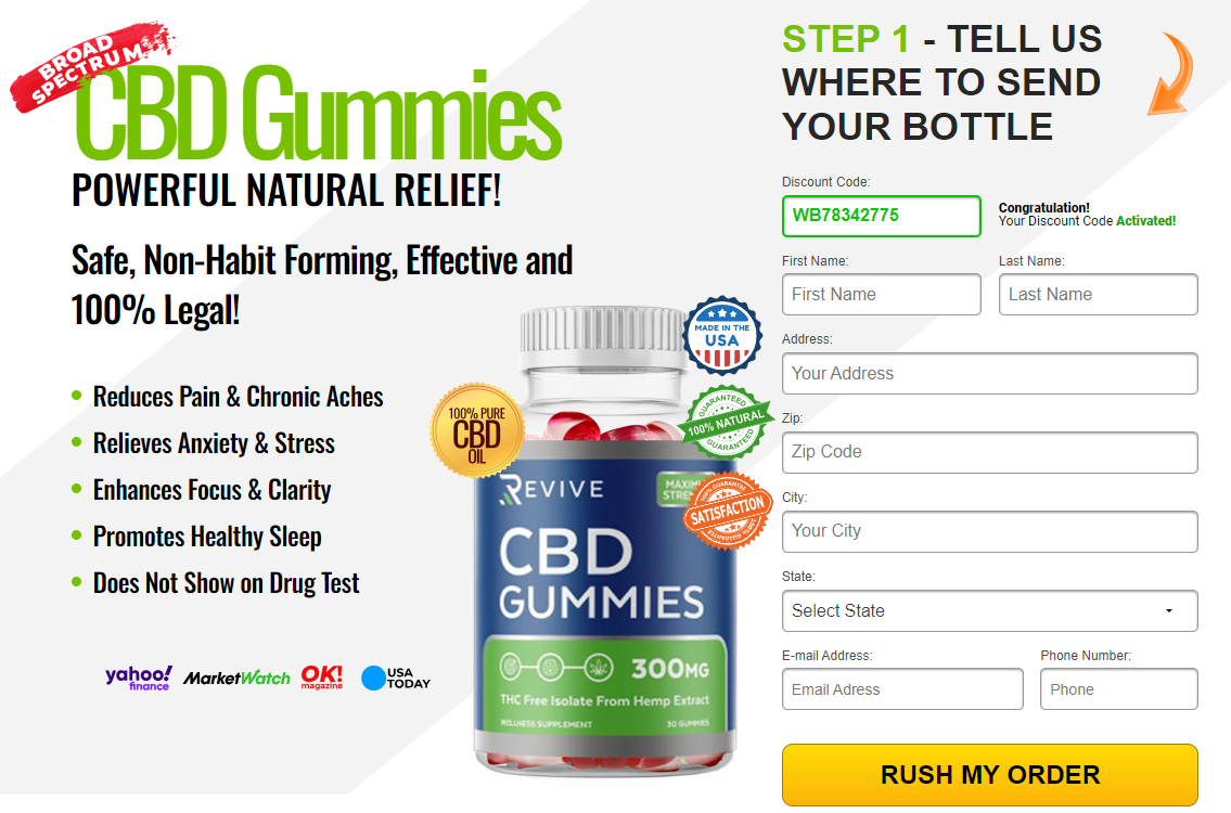 Revive cbd gummies official new formula 300mg 60 off 